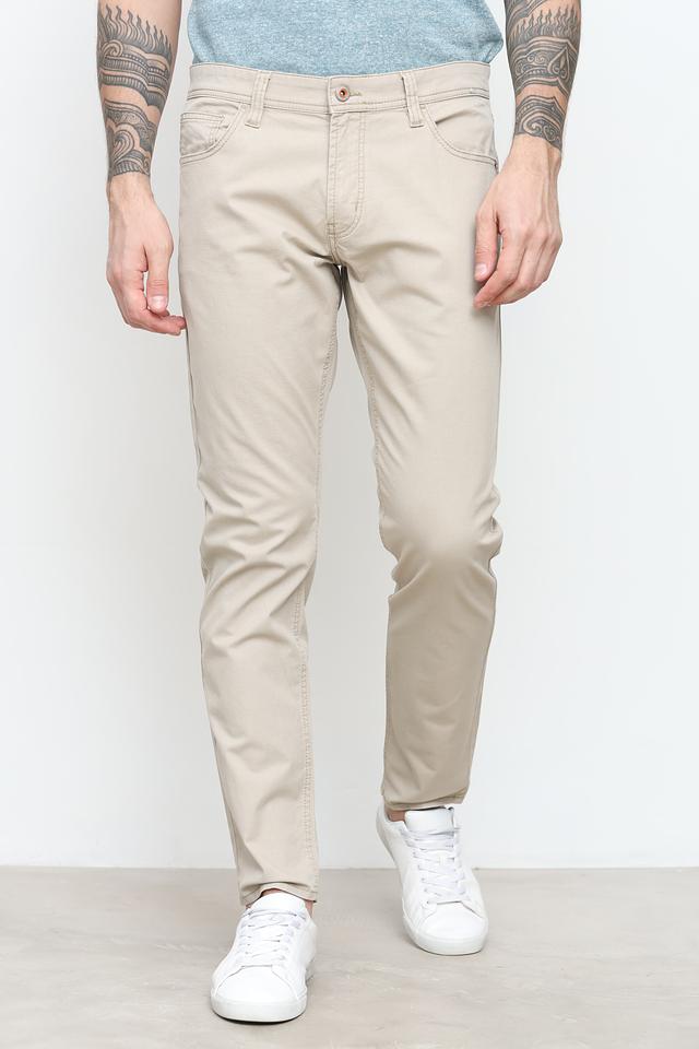 Брюки Hattric бежевые slim fit