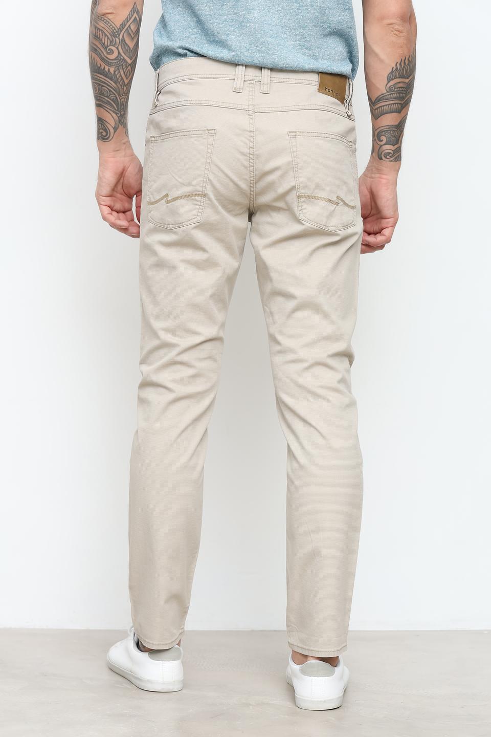 Брюки Hattric бежевые slim fit