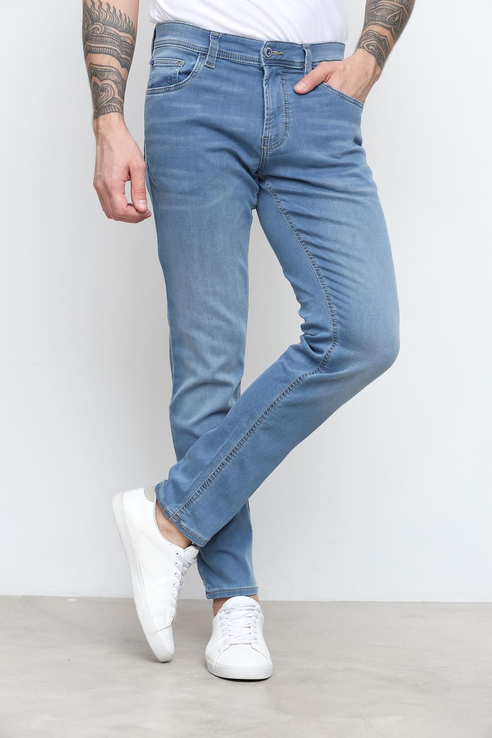 Джинсы Hattric Slim Fit голубые