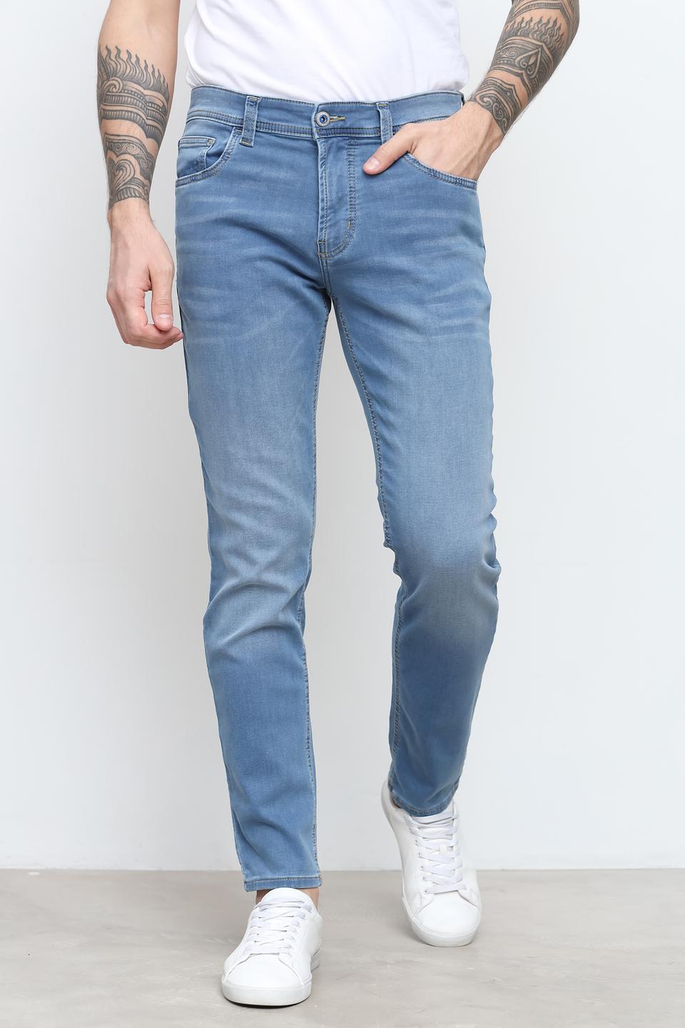 Джинсы Hattric Slim Fit голубые