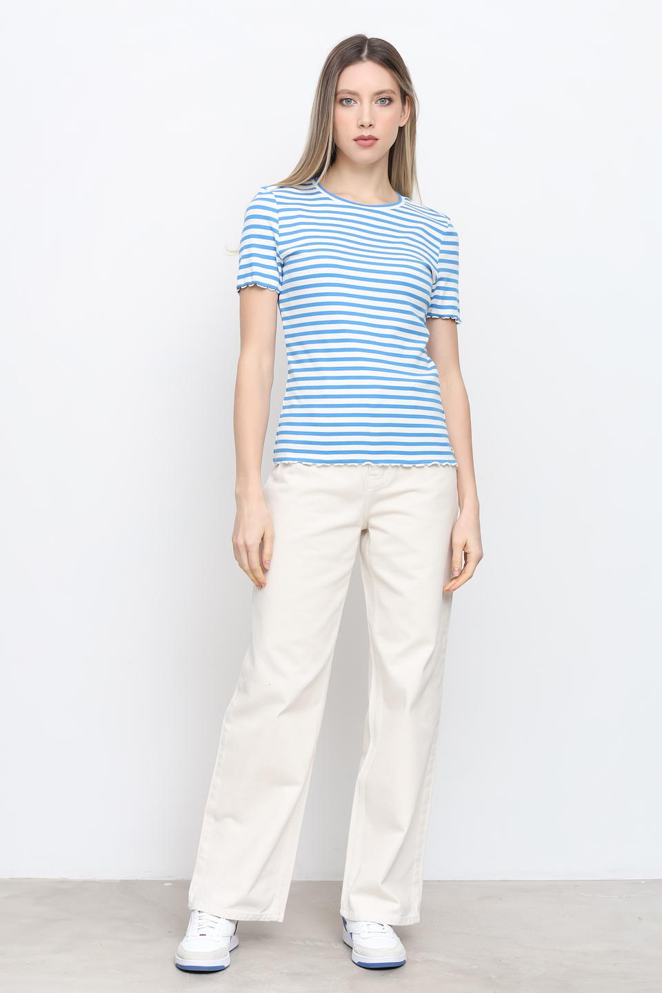 Футболка Tom Tailor в полоску голубую