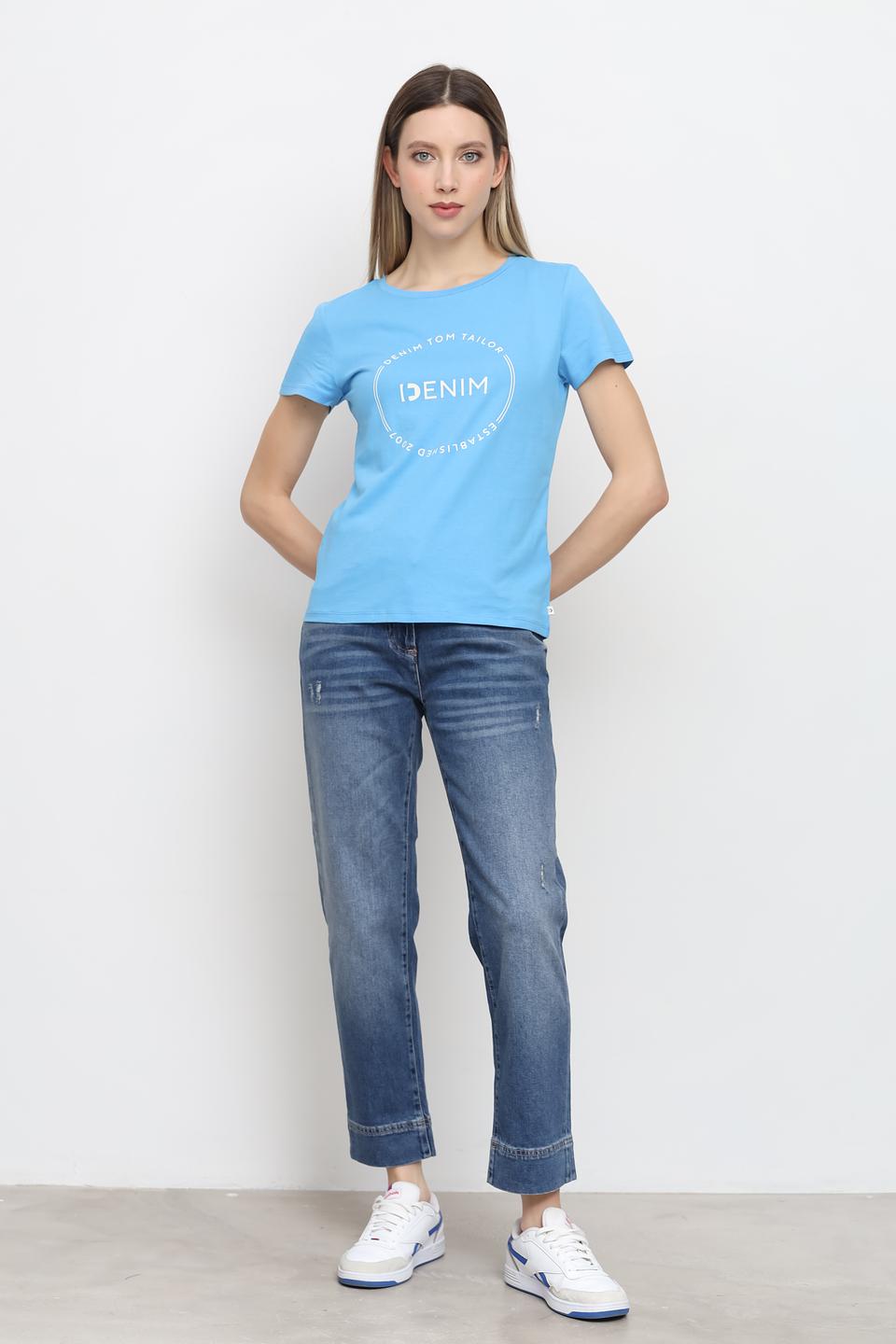 Футболка Tom Tailor denim girl голубая