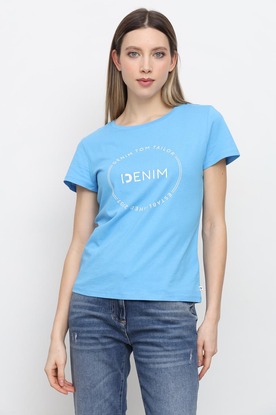 Футболка Tom Tailor denim girl голубая