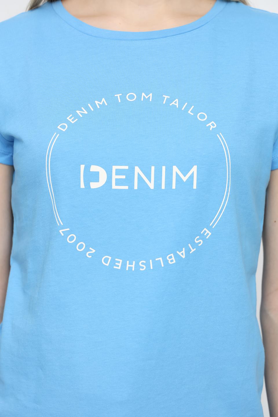 Футболка Tom Tailor denim girl голубая