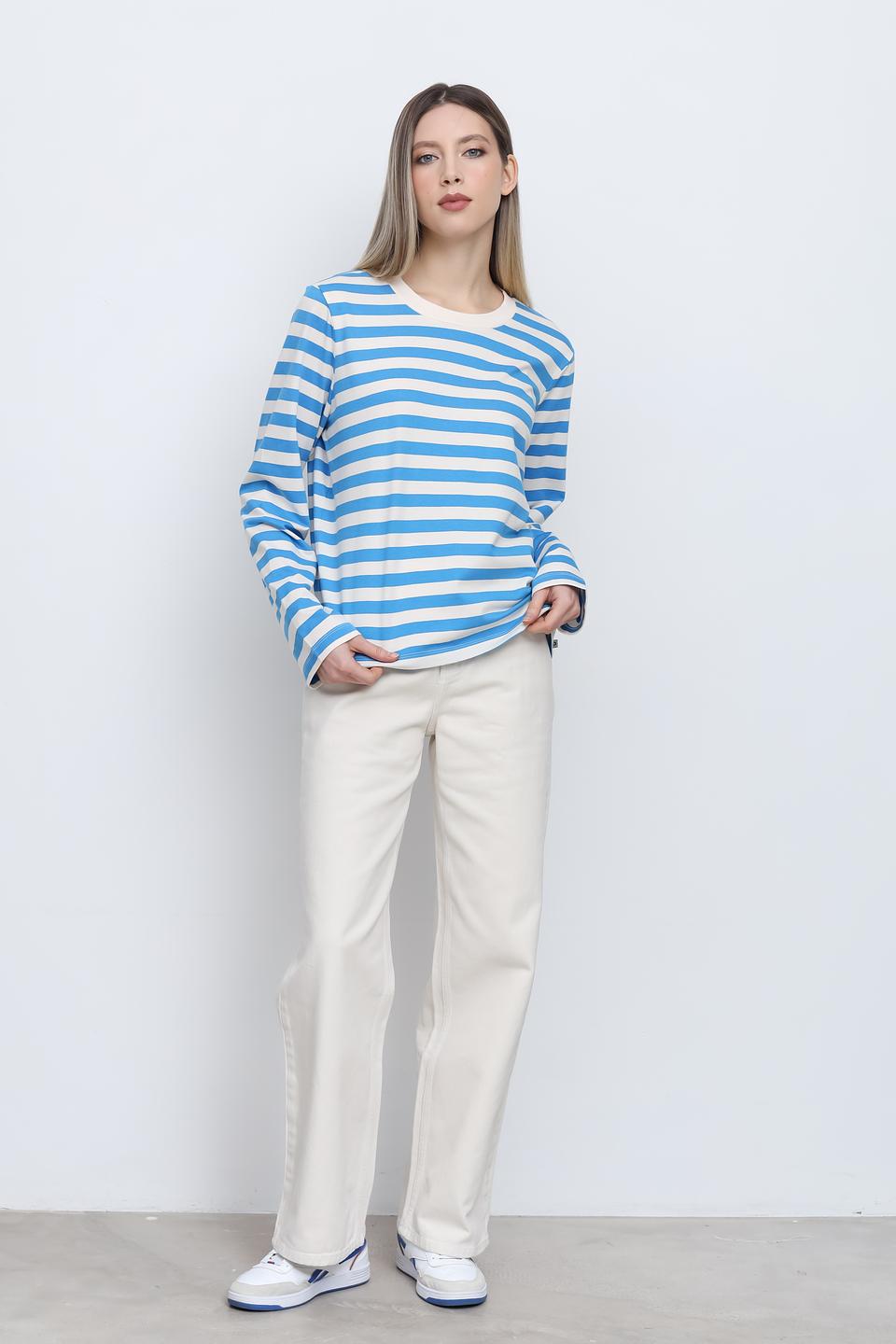 Футболка Tom Tailor в полоску голубую