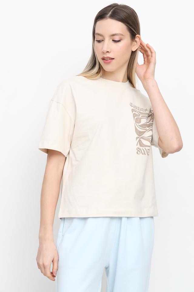 Футболка Marc O Polo Garden of Sweden бежевая