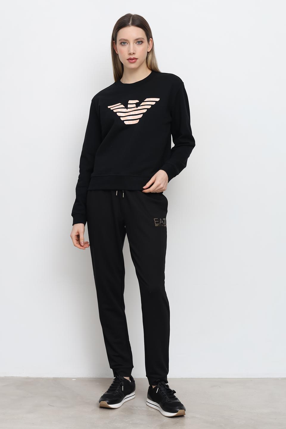 Толстовка Emporio Armani чёрная с логотипом