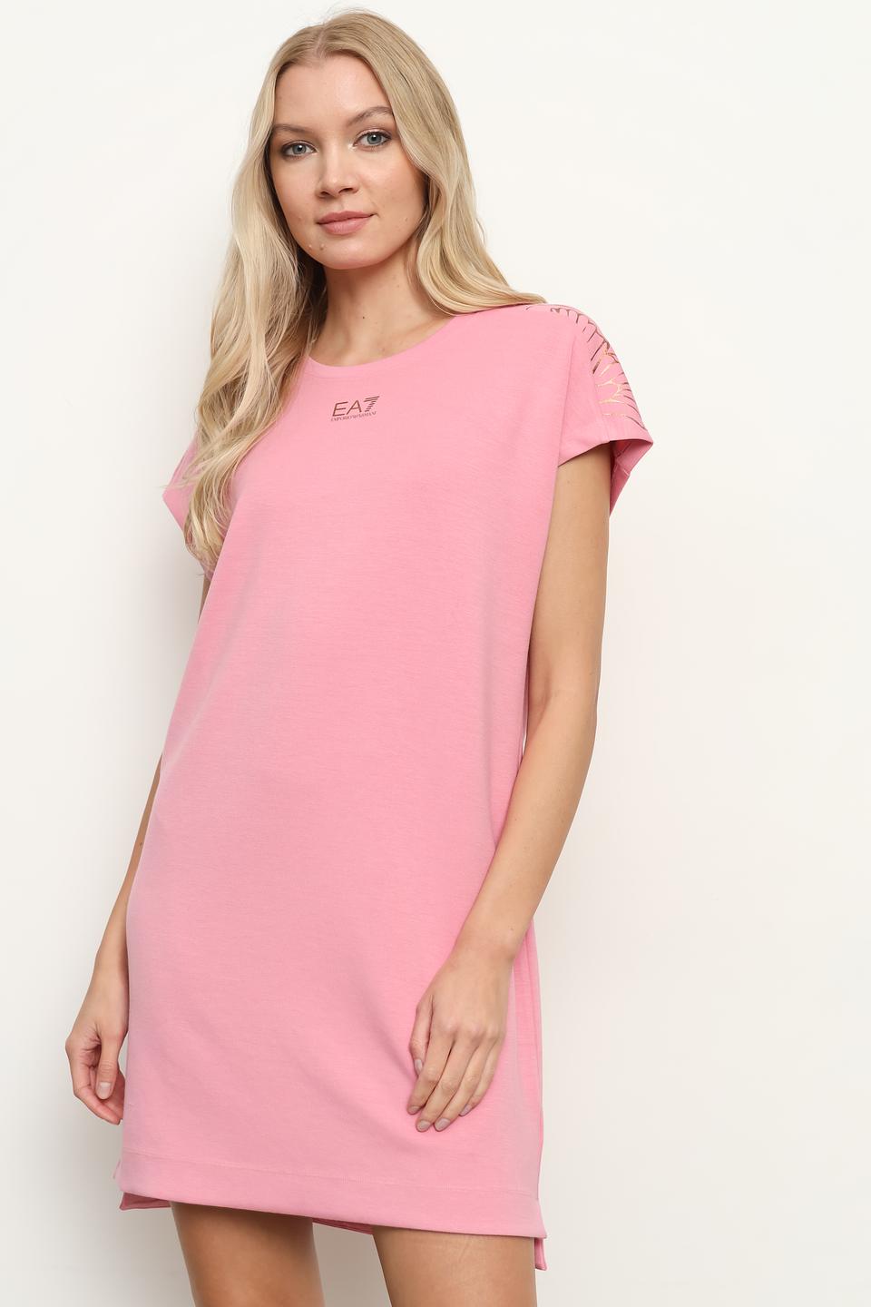 Платье EA7 жен. розовое