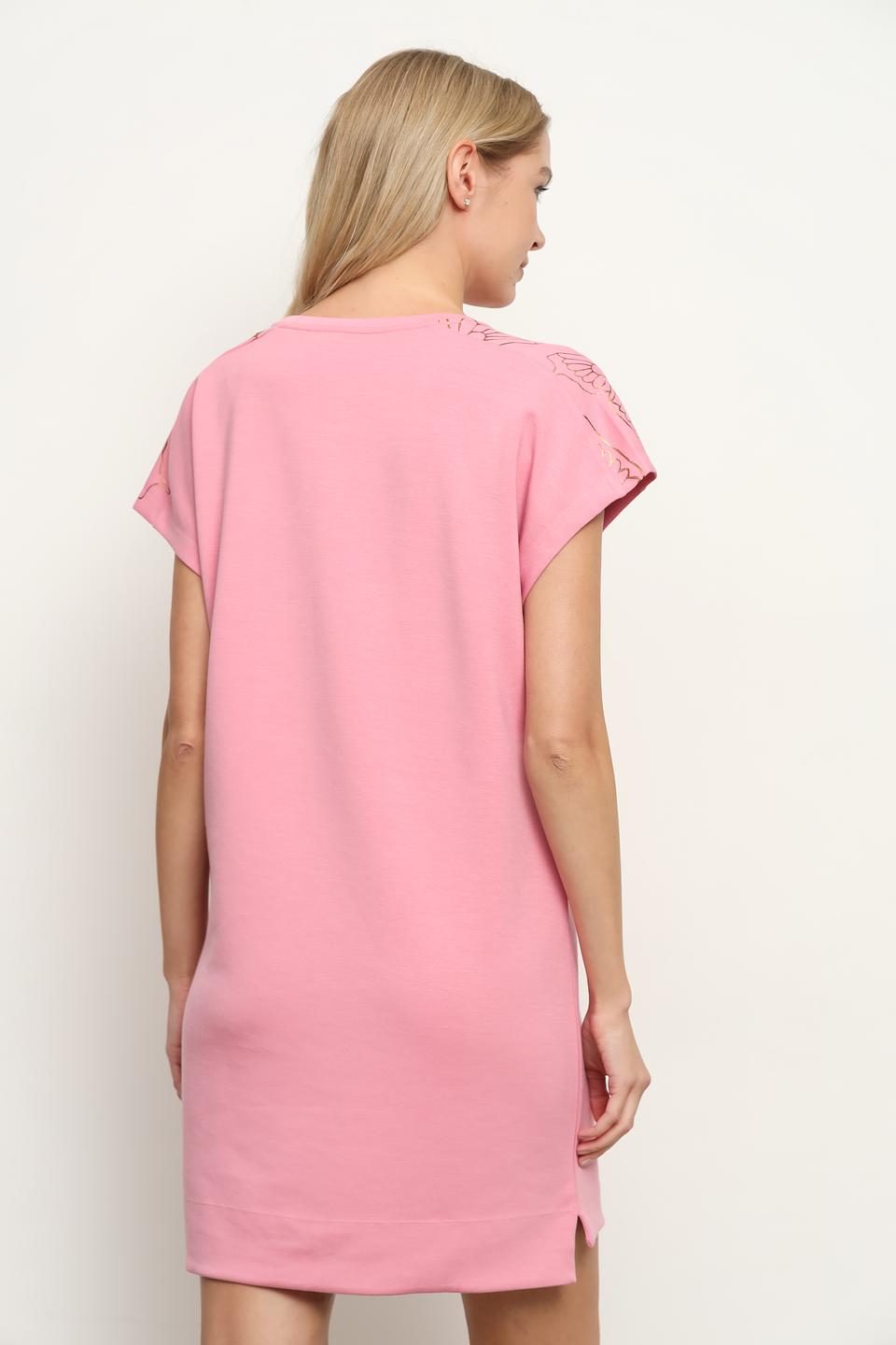 Платье EA7 жен. розовое