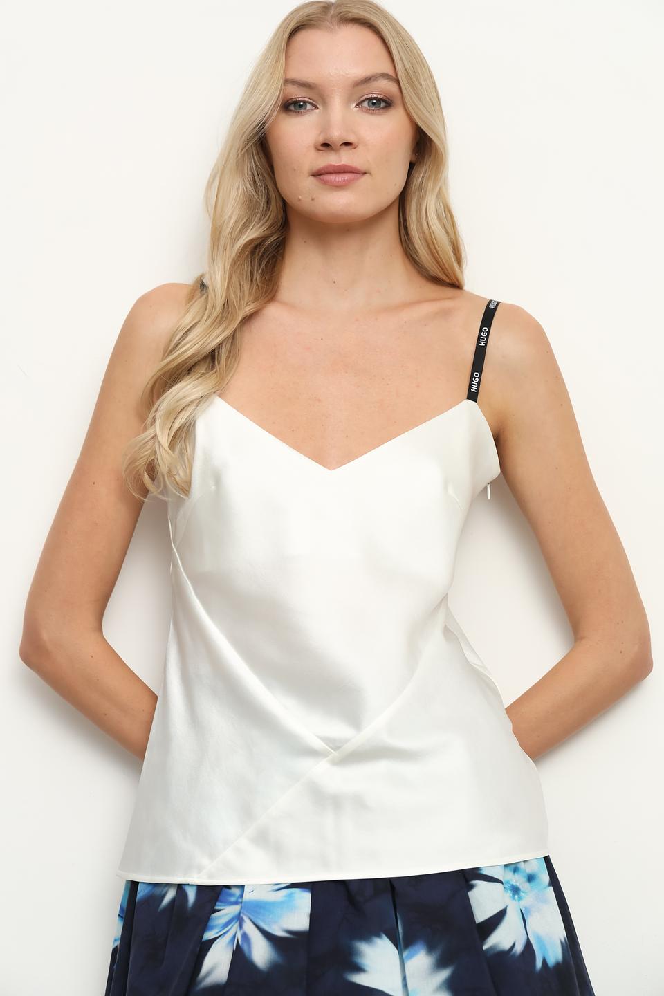 Топ Hugo женский белый на бретелях