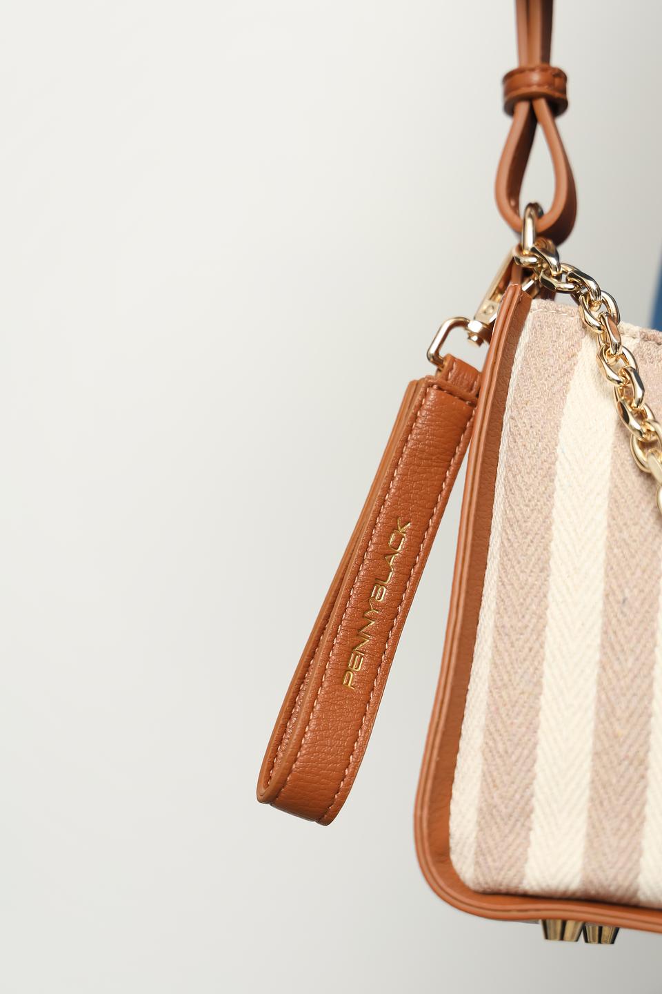 Сумка Penny Black в полоску бежевый