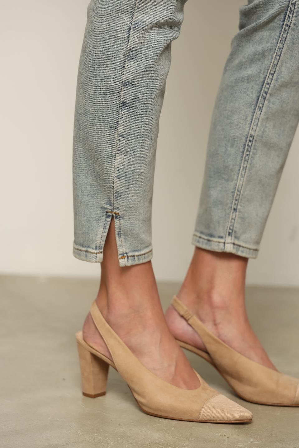 Джинсы Oui серый кислотный