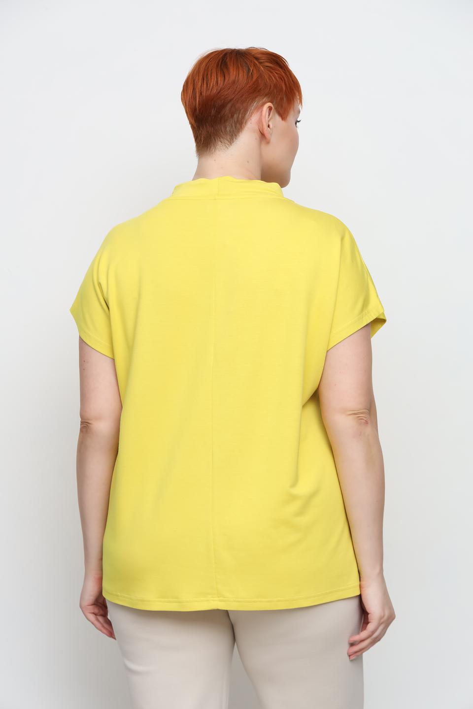 Футболка Doris Streich с принтом жёлтая