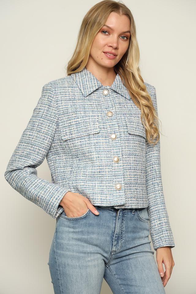 Жакет Gerry Weber в клетку голубой