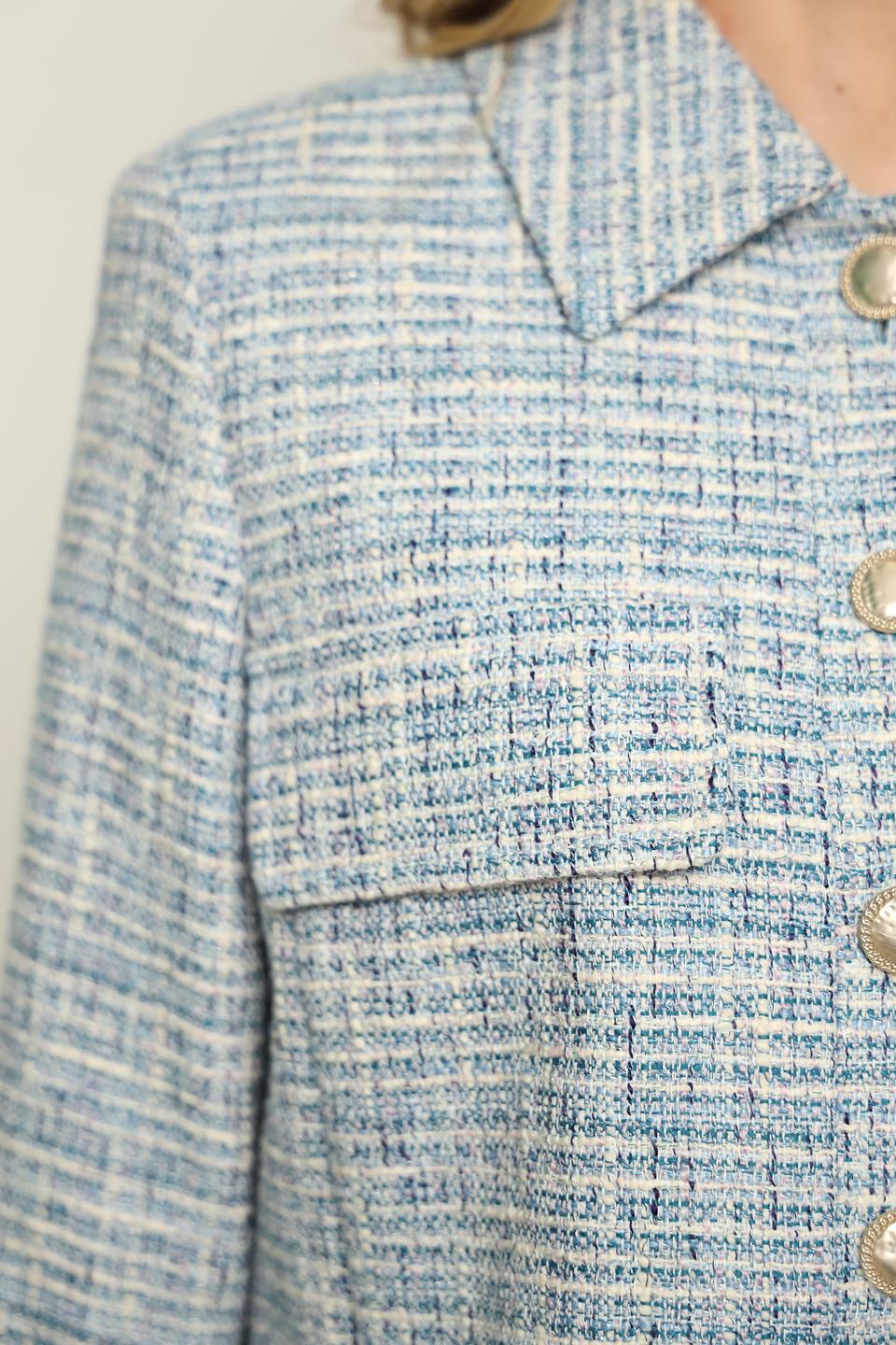 Жакет Gerry Weber в клетку голубой