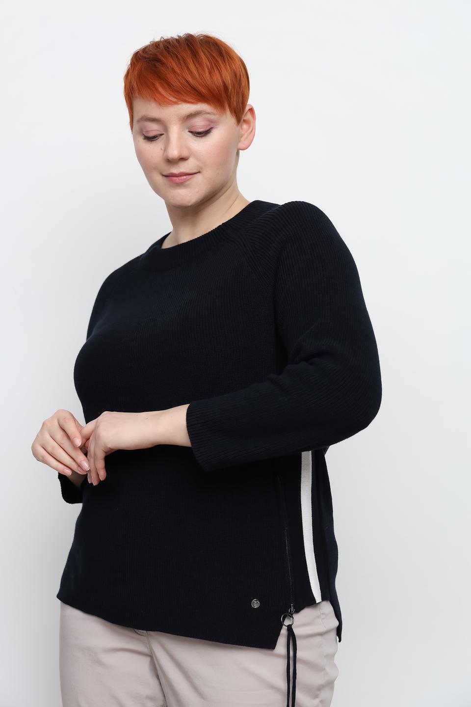 Пуловер Frapp чёрный с молнией