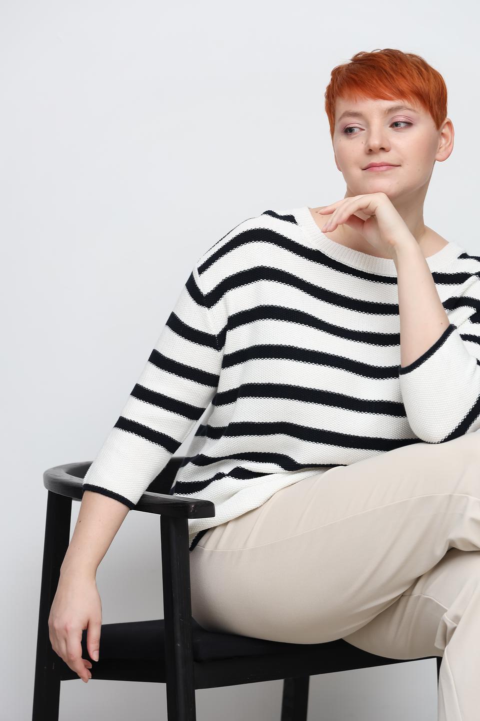 Пуловер Frapp в полоску