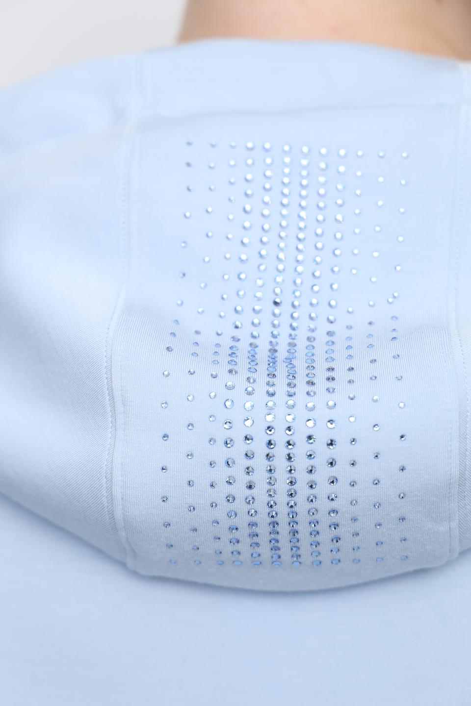 Толстовка Frapp голубая с капюшоном