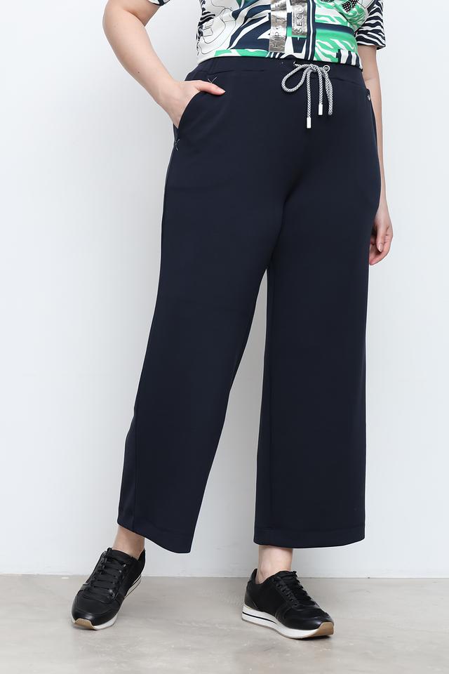 Брюки Frapp кюлоты темно-синие