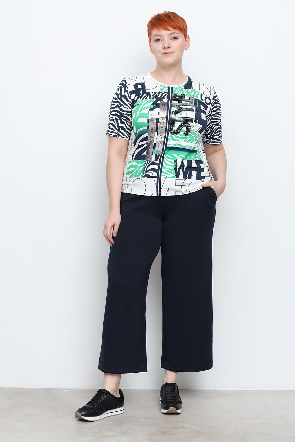 Брюки Frapp кюлоты темно-синие