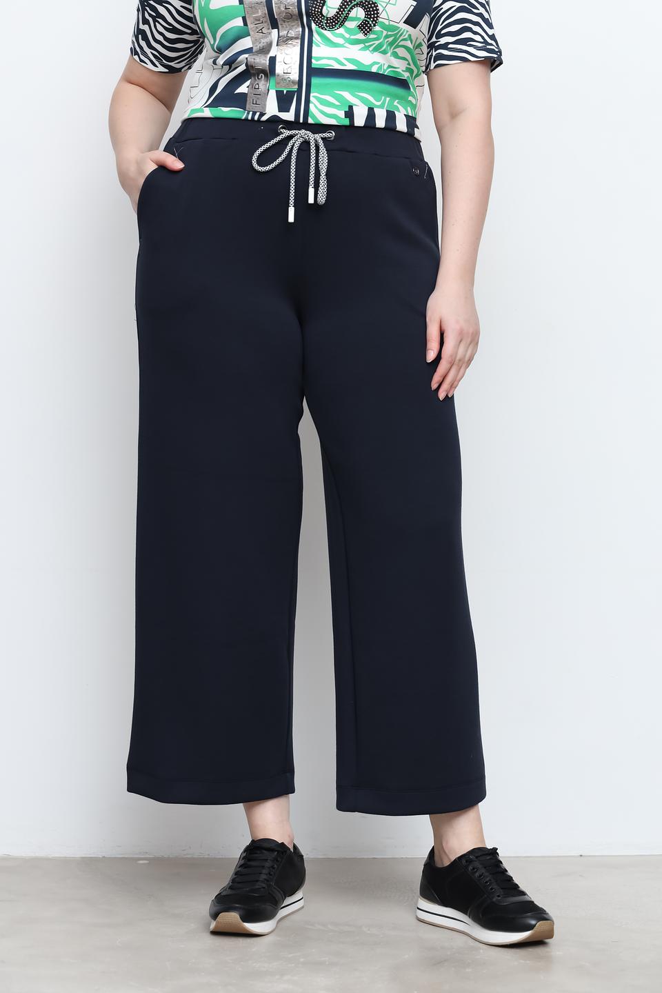 Брюки Frapp кюлоты темно-синие