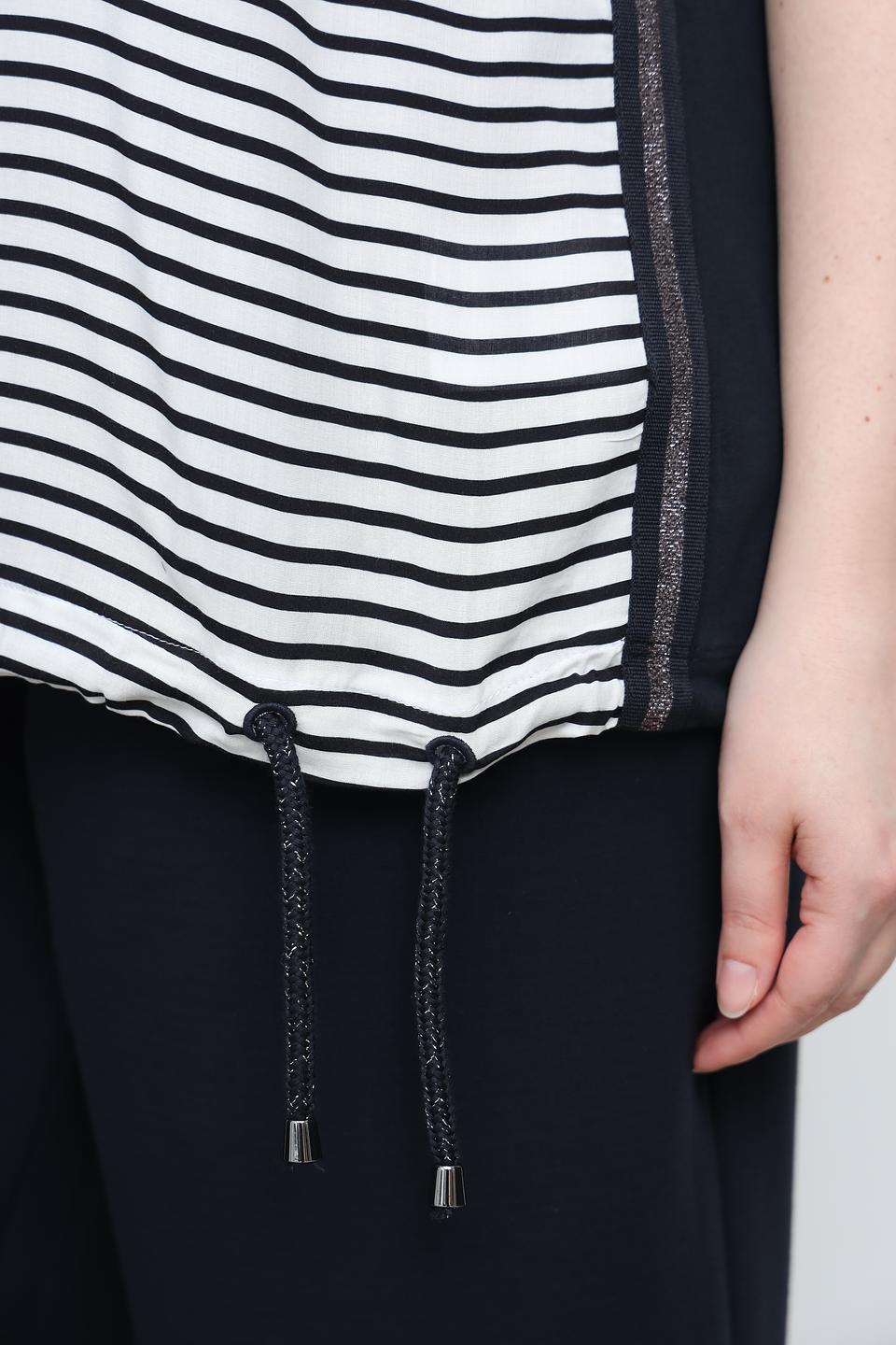 Футболка Frapp в полоску с Эйфелевой башней