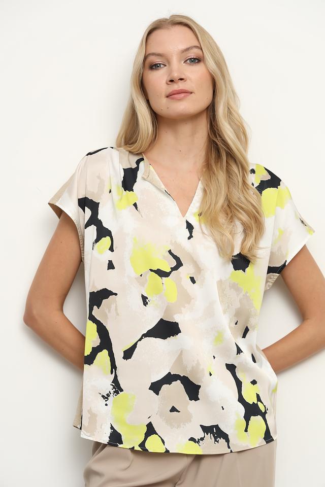 Блуза Taifun с абстрактным принтом