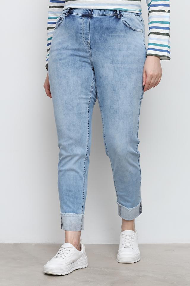 Джинсы Via Appia с завышенной талией голубой