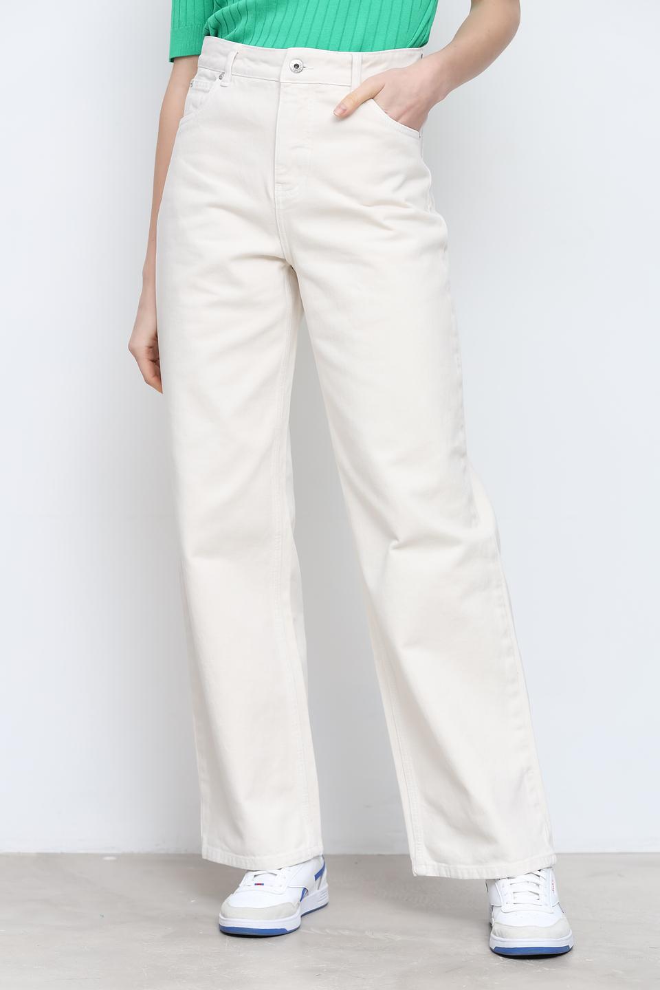 Джинсы Cinque прямого кроя бежевые