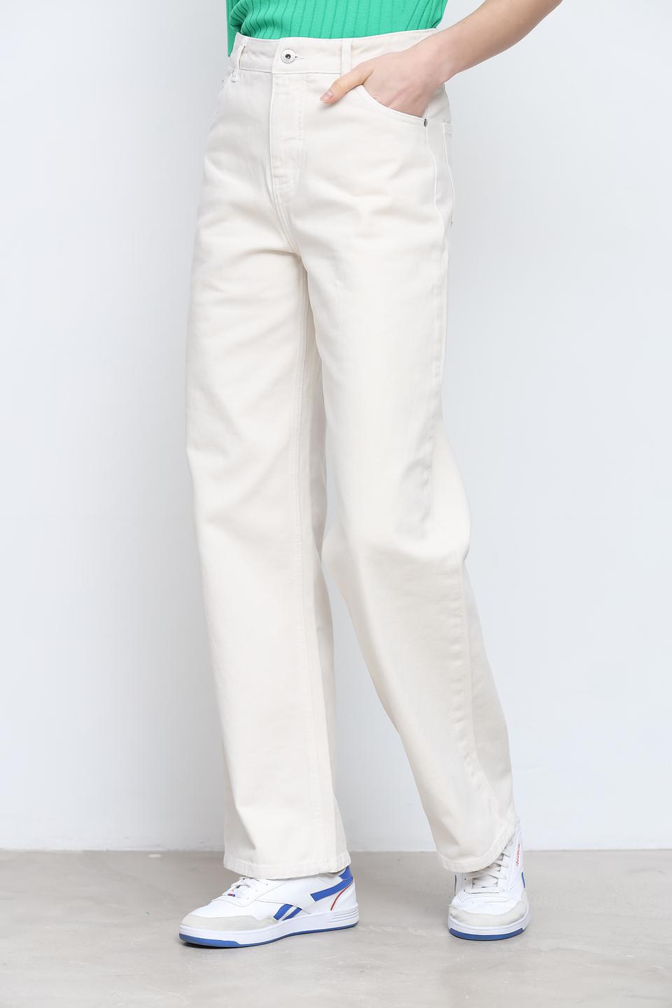 Джинсы Cinque прямого кроя бежевые