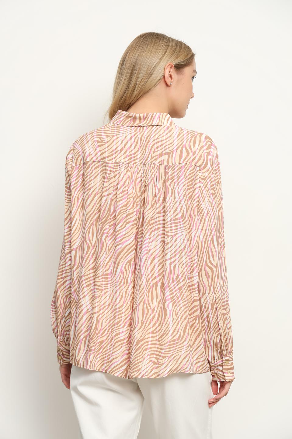 Рубашка Cinque с принтом зебра