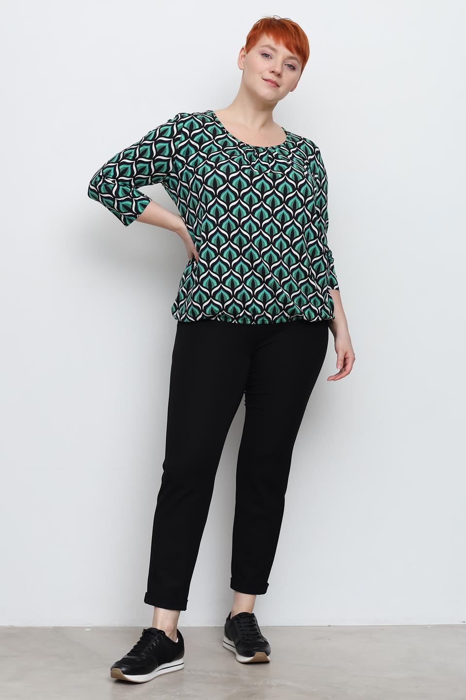 Блуза Via Appia с геометрическим принтом