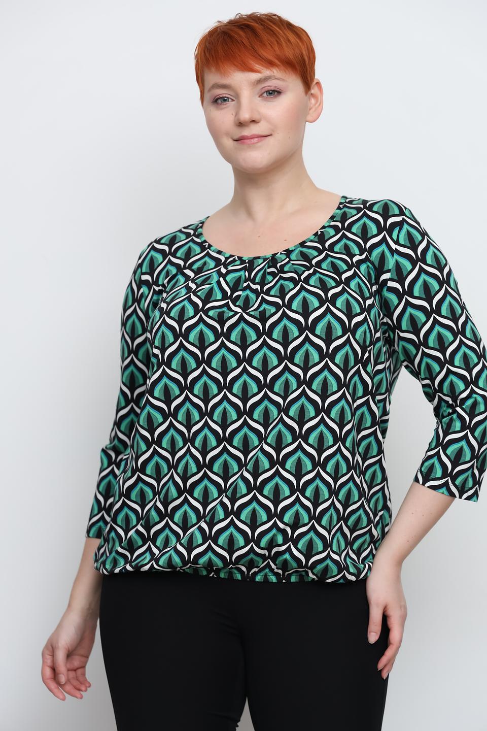 Блуза Via Appia с геометрическим принтом