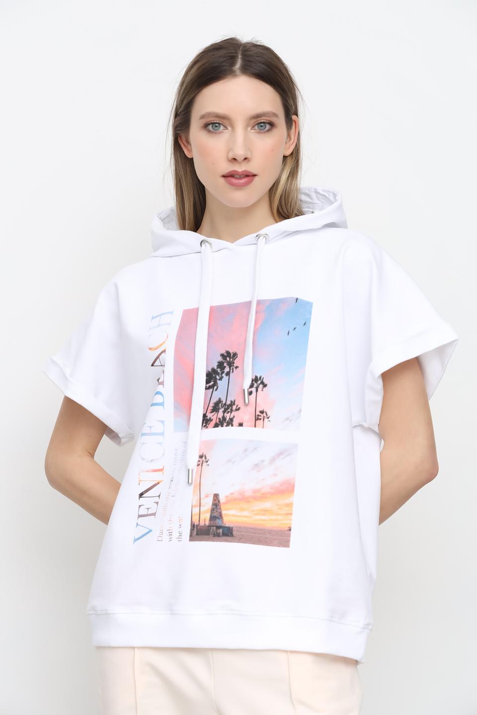 Толстовка UNQ с принтом Venice Beach