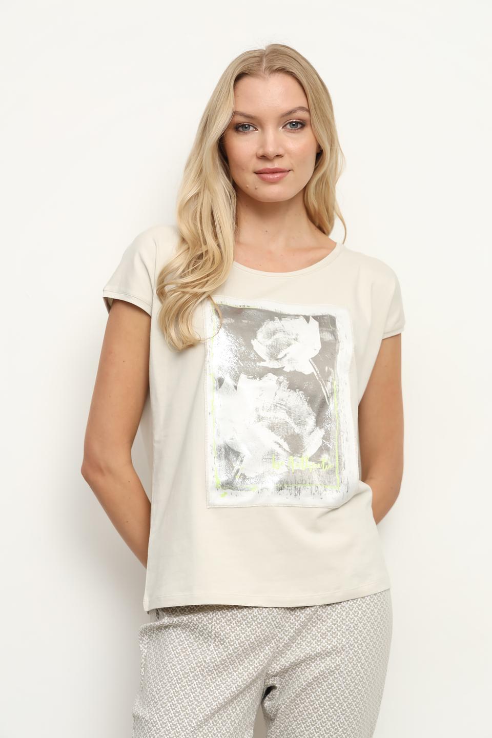 Футболка Bianca с цветочным принтом