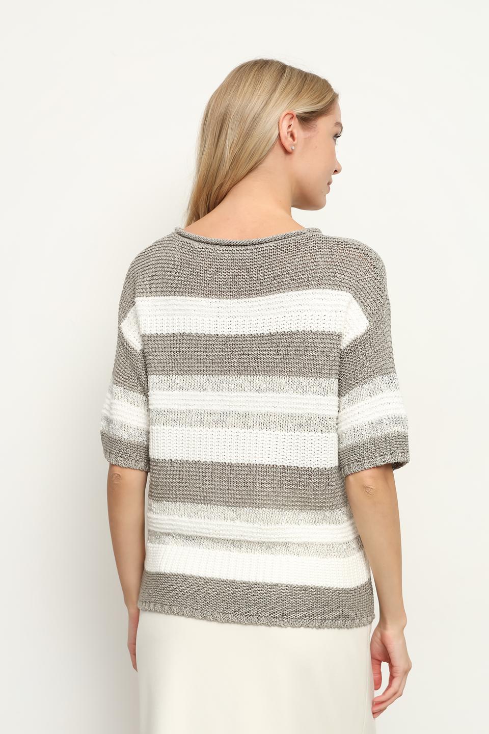 Пуловер Bianca в полоску