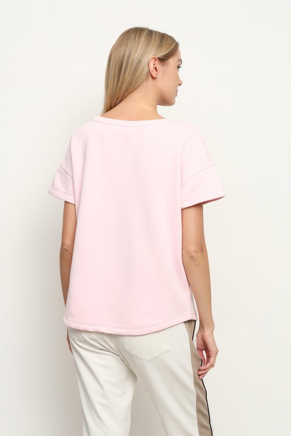 Футболка Monari с принтом розовый