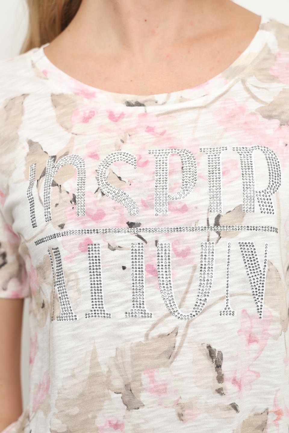 Футболка Monari с цветочным принтом