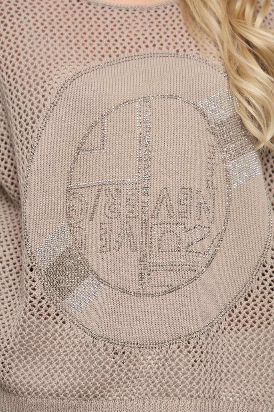 Жилет Monari с принтом бежевый