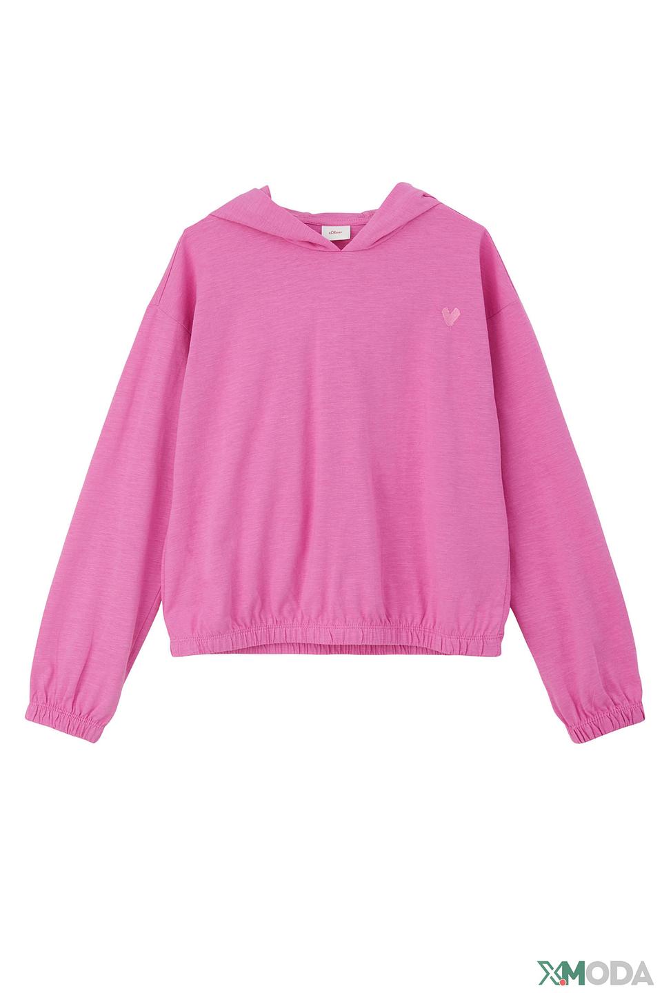 Футболка с капюшоном s.Oliver розовая