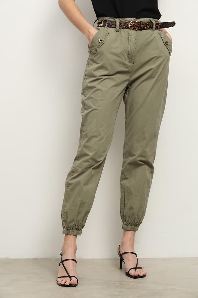 Брюки Gaudi хаки с карманами