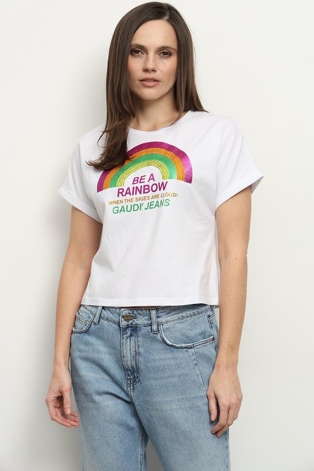 Футболка Gaudi с радугой