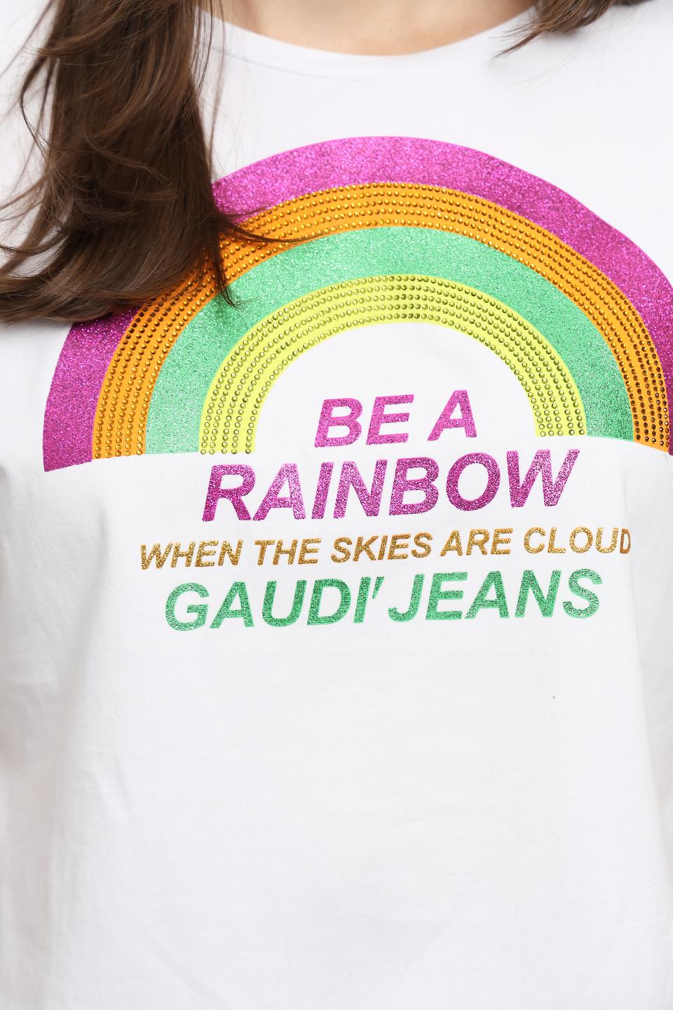 Футболка Gaudi с радугой