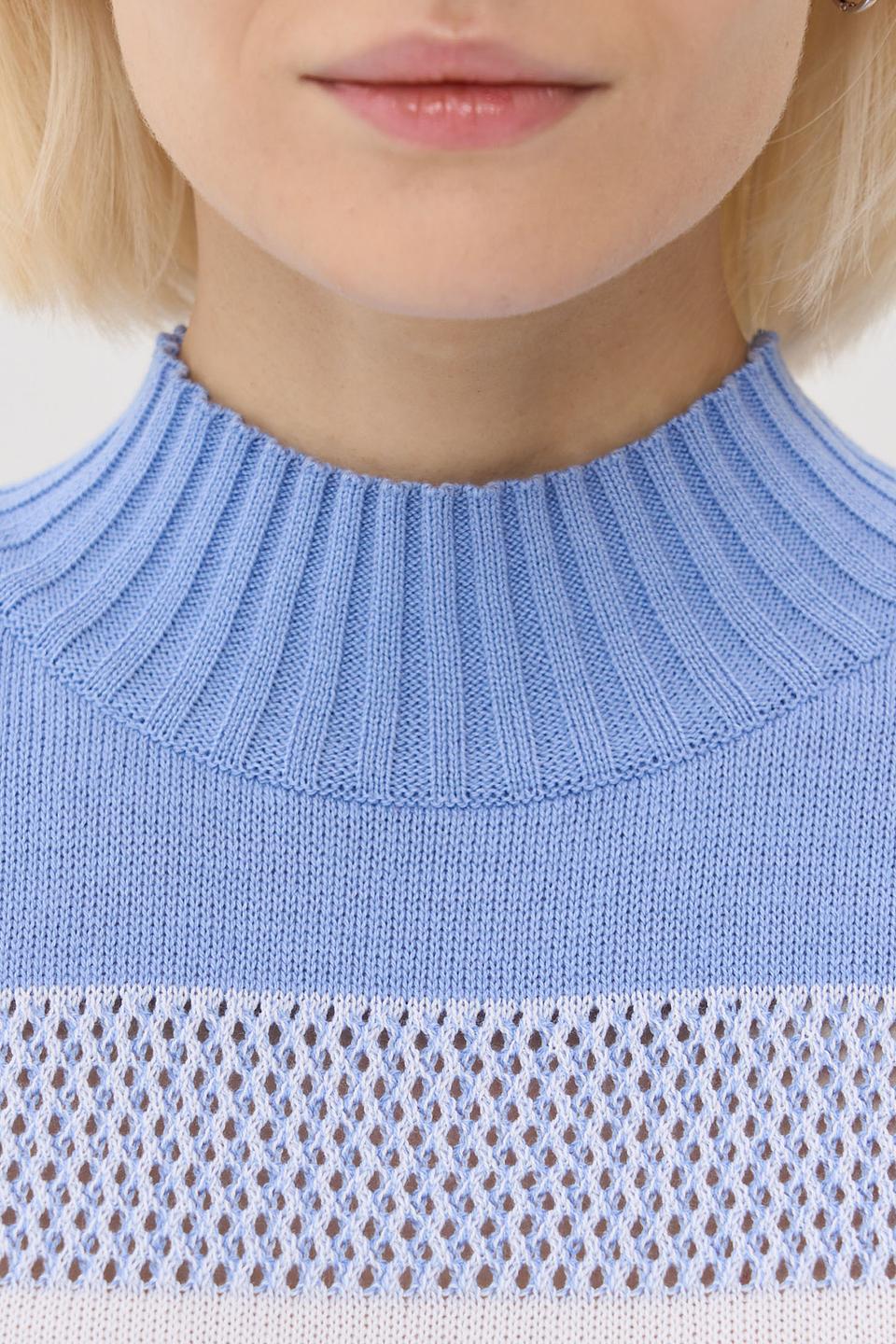 Жилет VAY полосатый голубой