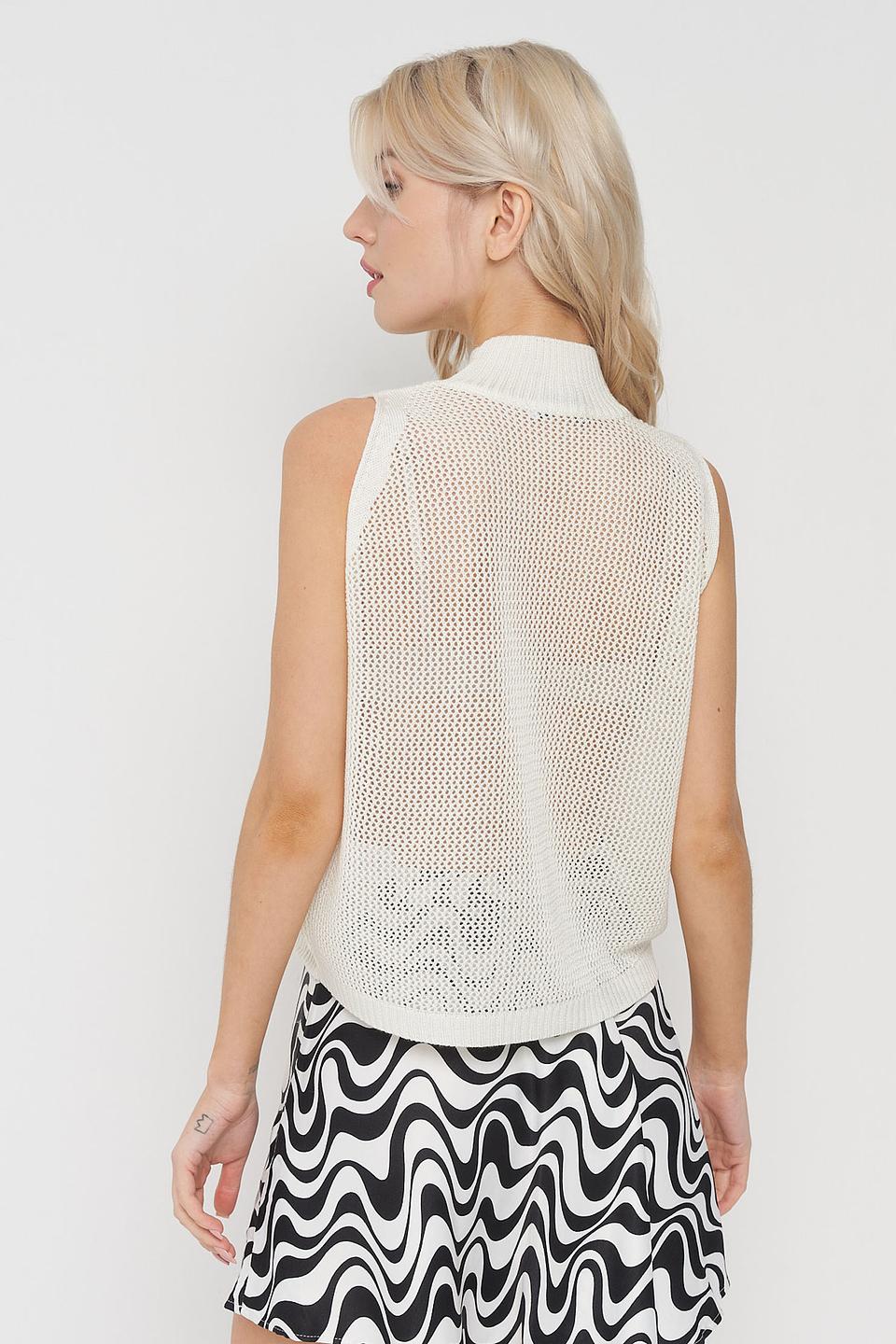 Жилет BE YOU вязаный белый