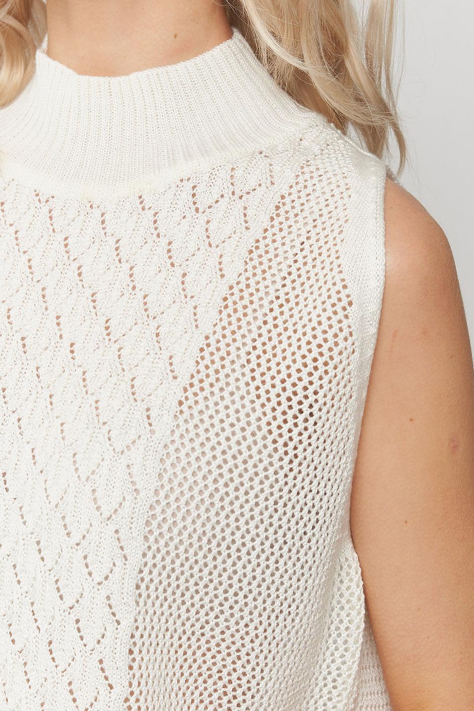 Жилет BE YOU вязаный белый