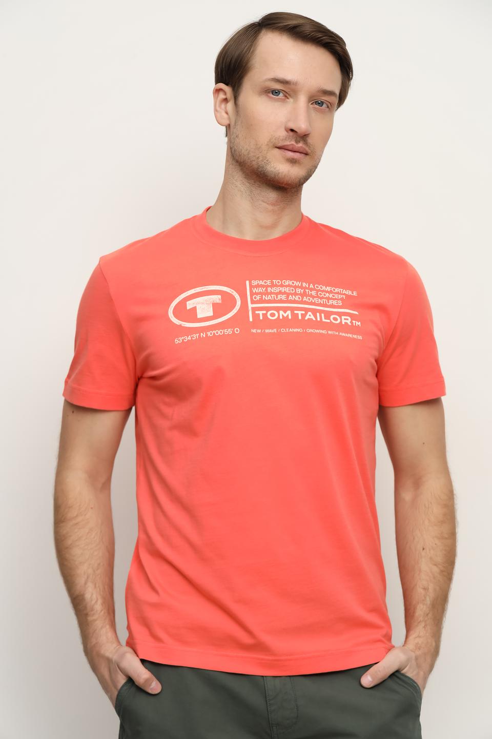 Футболка Tom Tailor коралловая