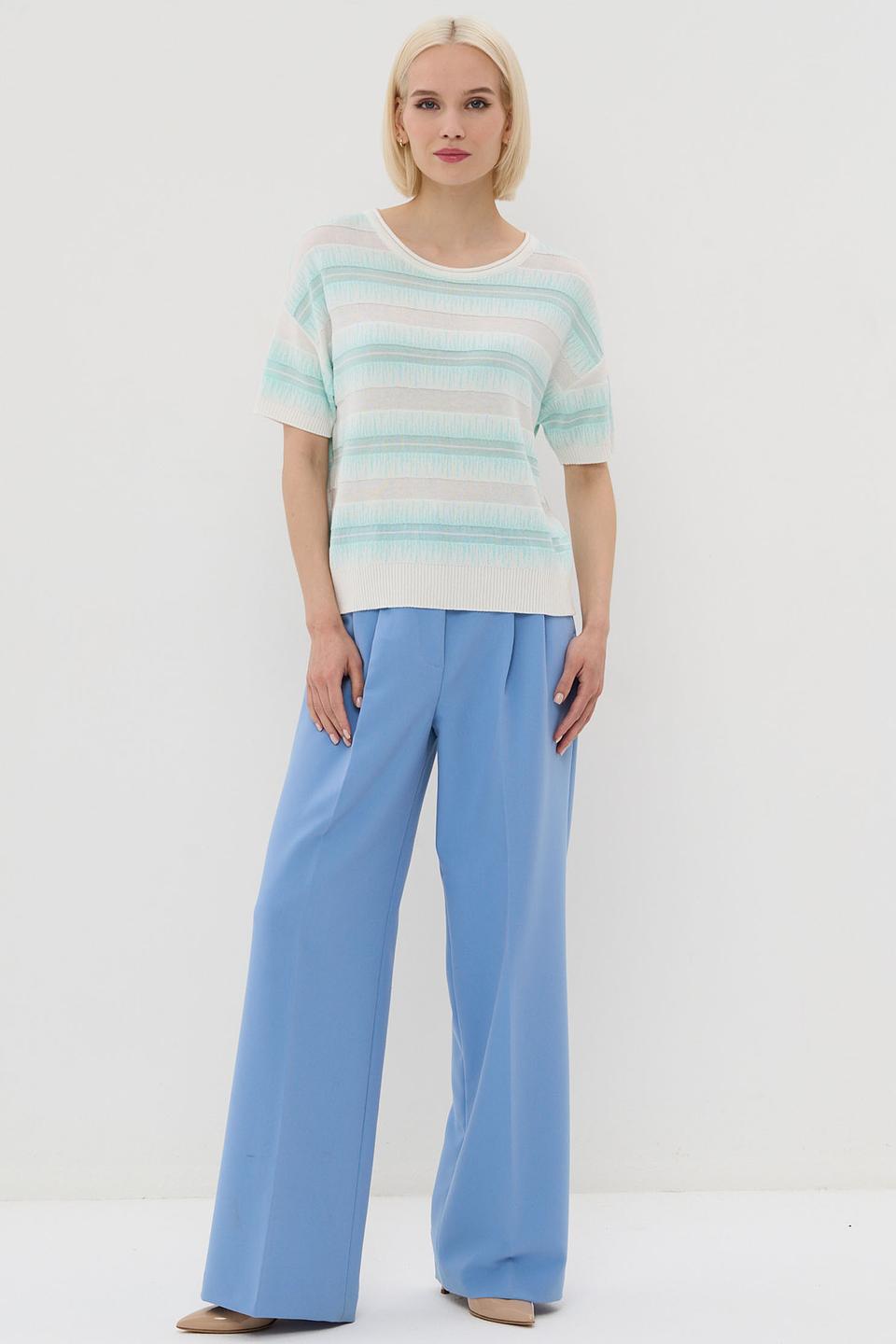 Джемпер BE YOU в полоску мятный