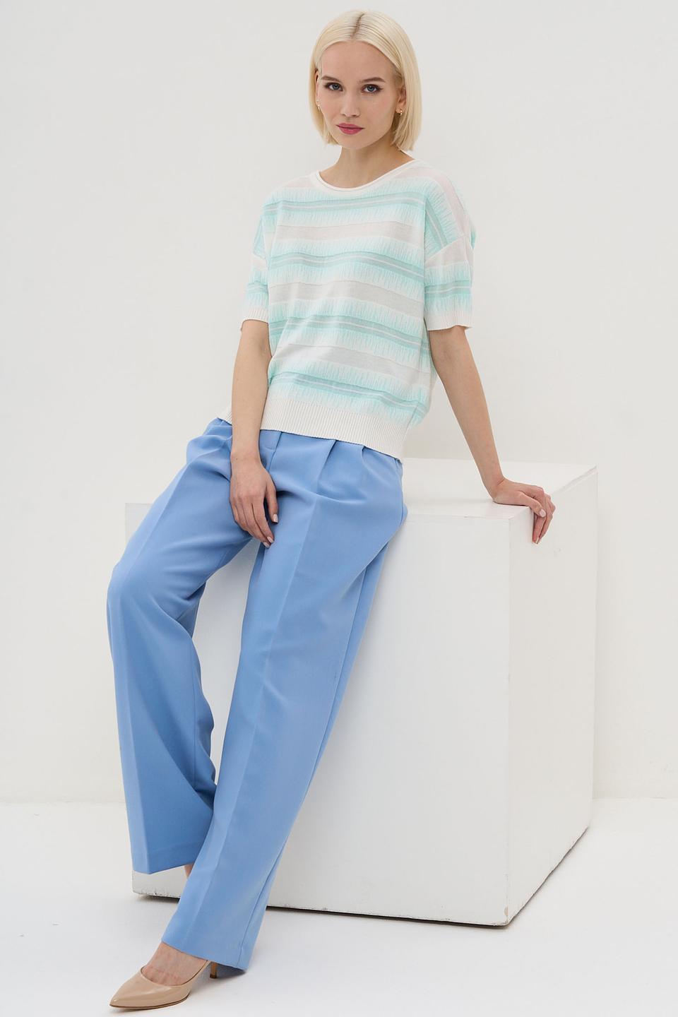 Джемпер BE YOU в полоску мятный