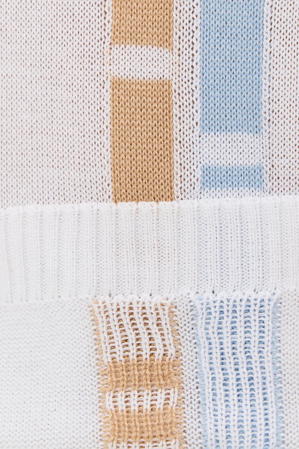 Джемпер BE YOU с полосками белый